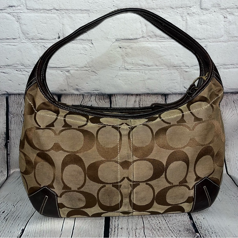 Vintage Y2K Coach Signature Large Hobo Bag - Picture 9 of 17